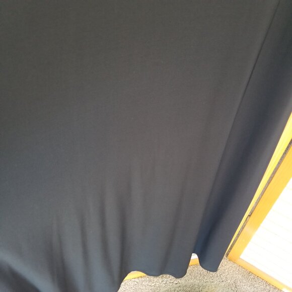 Isaac Mizrahi Black Evening Gown Maxi Dress Formal Mesh Detail Stretch Size 10 - Picture 8 of 12